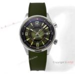 Swiss Grade One Jaeger-LeCoultre Polaris Date Cal.9015 Watch Green Dial Green Rubber Strap